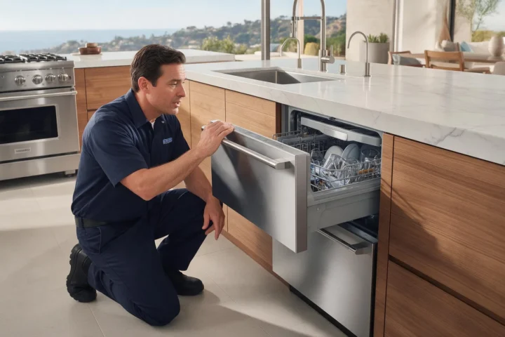 DCS DishDrawer Not Draining: Water Left in the Drawer After a Cycle